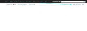 linkedin add company