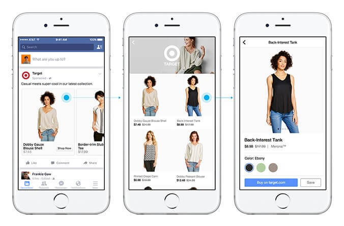 Facebook ecommerce features