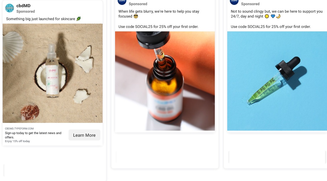 cbd ads facebook